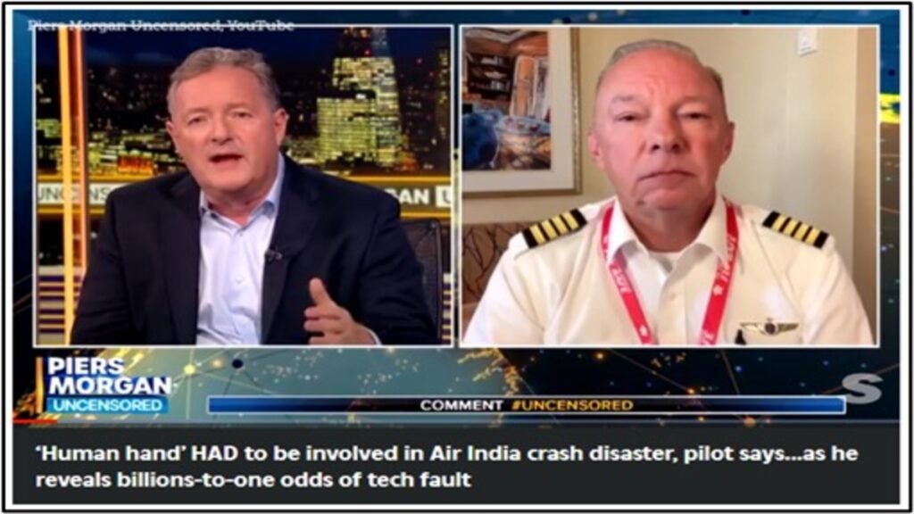 Air India Crash Biasness by Captain Steve Scheibner